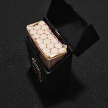 Halloween Handmade Vintage Gothic Crocodile Embossed Spider Storage Box, Press-To-Open Flip Lid Anti-Drop Cigarette Case, Creative Dark Style Portable Storage Box Holiday Gift - Coarse Yarn - View 5