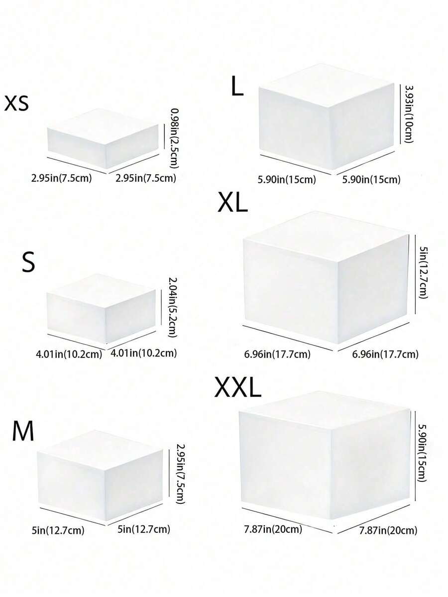 6pcs White Display Stand, Can Be Used As Buffet Table And Stand; Party Food Display Stand; Desktop Stand; Jewelry Display Stand. Used For Displaying Buffet Food Pillars And Stands, Suitable For Parties, Dining Tables And Pillar-Style Food Display. - Multicolor - View 1