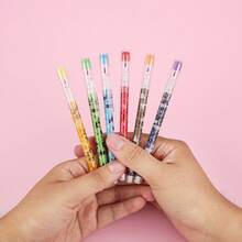 Creative Mosaic 9-Section Egg-Shaped Cartoon Pencils With Eraser, Student Prize Pencils, Stationery Store Supplies - Multiple Styles - View 10