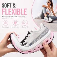 On Running Onrun Cloudmonster 3 Hyper Running Shoes: Comfortable, Versatile, Shock-Absorbing, Breathable, And Rebounding; Unisex; Pink And White. - 3WG10044732 - View 6