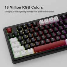 MageGee GK950 Wireless Keyboard And Mouse Combo, 80 Keys, RGB Backlight, Volume Knob, Built-In 4000mAh Battery, Includes 2.4GHz USB Receiver, Plug And Play Silent Keyboard, Suitable For Office And Gaming/PC/Laptop/Student/Classroom Learning/Home/Household - View 2