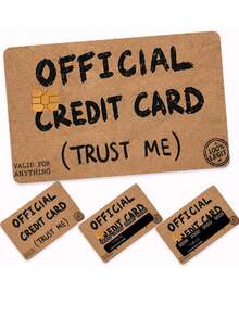 1/2pcs New "Official Credit Card (Trust Me)" Funny Credit Card Stickers, (Random Style) Credit Card Stickers Suitable For EBT, Waterproof, Transportation Card, Key, Credit Card, Debit Card, Card Sticker Protection For Bank Card, Bubble-Free, High Quality, Suitable For Chip Cards (Four Styles Will Be Shipped Randomly.) - Multicolor - View 1