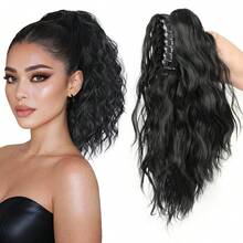 14 Inch Clip-In Ponytail Hair Extension, Curly Ponytail Hair Extension, Natural Lightweight Voluminous Synthetic Fiber Clip-In Ponytail For Women, Suitable For Daily Wear - Multicolor - View 15
