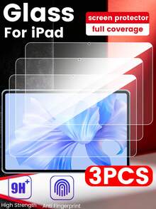 Ultra-Clear Anti-Fingerprint, Smooth & Silky, Edge-To-Edge Coverage With Corner-To-Corner Anti-Drop Full-Adhesion Craftsmanship, No Blind Spots, For IPad 2/3/4 2011/2012/Mini 5/Pro 2018/Pro 9.7/Air5 2022/9 2021 Tablet High-Definition Tempered Glass Screen Protector 3pcs, 1:1 Real Device Mold With Precise Size, No Screen Obstruction, True Full Screen Coverage With No White Edges - Clear - View 25