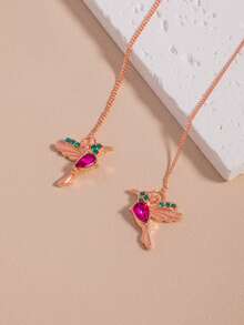 1 Pair Creative Personalized Bird Exquisite Pendant Elegant Fashion Versatile Earrings - Multicolor - View 3