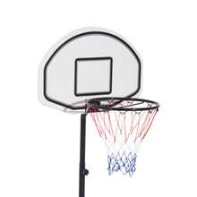 Adjustable Pool Basketball Hoop System, 28"X19" Backboard, 115-135cm Height, Fillable Base With Wheels, Fits Size 7 Ball, White & Black - Black - View 4