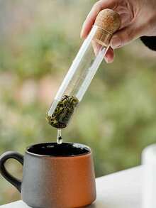 2pcs Glass Tea Infuser With Cork Lid, Reusable Tea Strainer For Loose Leaf Tea, Perfect For Mugs & Teapots - Multicolor - View 8