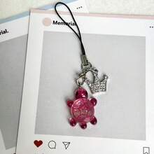 1 buah Liontin Gantungan Ponsel Kura-kura Berkedip, Universal untuk Smartphone, Universal untuk USB Flash Drive, Liontin Kecil yang Indah - MultiWarna - View 9