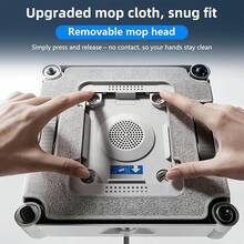 3 Packs Microfiber Cleaning Pad With Holder Kit ForECOVACS WINBOT W3 Omni Window Cleaning Robot Replacement Part, Easy Tool-Free Mounting - A - View 5