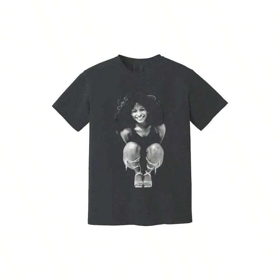 Chaka Khan Heavyweight T Shirt - Through The Fire - I Feel For You - Rnb Soul 70s - Motown - 黑色 - 查看 1