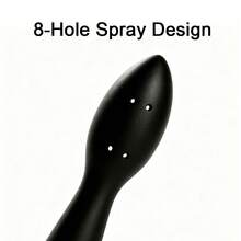 Brinquedo Íntimo Adulto, Ducha Anal de Silicone, Saída de Água com 8 Furos, Limpeza Profunda, Material de Silicone Macio para Fácil Inserção, Design Ergonômico que se Ajusta às Curvas do Corpo, Empunhadura Confortável, Conector Universal Compatível com a Maioria dos Tubos de Água, Brinquedo SM, Acessório Sexual para Flertar em Casal, Brinquedo Sexual Estimulante - Tamanho Único - Visão 3