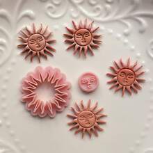 Polymer Clay Cutting Tools Such As Sun Face, Floral Arches, Geometric Molds, Suitable For Handmade Drop Earrings And Other Accessories - Multi-element - View 8