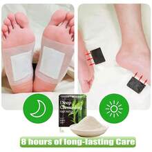 30pcs Deep Cleaning And Care Foot Patch Set, Natural Bamboo Vinegar Ginger Powder Plant Ingredients, Alcohol Free To Enhance Cleaning And Moisturizing, Affordable Foot Comfort Care Massage Pad - Use After Showering At Night, Enjoy Sufficient Rest - 綠色30片 - 查看 6