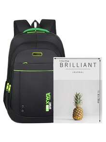 Waterproof Nylon Backpack, Suitable For Students And Business Professionals - Large Capacity, Durable Oxford Fabric, With Laptop Compartment And Practical Pockets, Perfect For Back To School - Multicolor - View 4
