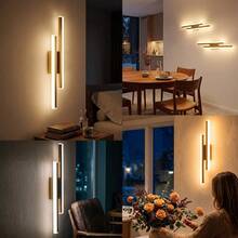 wamblz Battery Powered LED Wireless Dimmable Wall Light 50cm Gold Rechargeable Wall Lamp Suitable For Bedroom Staircase Hallway Living Room - Gold - View 3