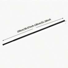 5 Sizes, Black Adjustable Closet Rod, Sturdy And Durable, 15.75-74.8 Inch Heavy Duty Closet Hanging Rod, Premium Metal Black Closet Rod, Suitable For Closet, Laundry Room, Partition Curtain Rod, Easy Installation - Black - View 11