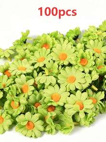 20/100pcs Artificial White Daisy Headpiece, Suitable For Hat Decoration, Cake Decoration, DIY Handicraft Decoration, Indoor Decoration Aesthetics, Graduation Gift Decoration Flowers, Bedroom Decoration, Wedding Decoration, Yellow Small Daisy Flower Whole Pack Wholesale, Handmade Woven Flower Garland, Dessert Table Backdrop, Photography Props Floral Accessories, Durable Non-Fading Decorative Flower Head, Artificial Small Daisy - Small Daisy Flower Head - View 21