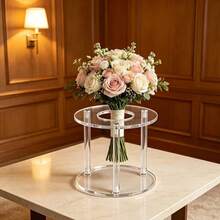 Acrylic Transparent Flower Stand, Hand Bouquet Room Collection Holiday Flower Display Rack, Christmas Display Shelf, Kitchen Storage Room Garden Support Stand - Multicolor - View 1