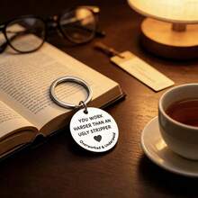 1pc Coworker Friend Boss Colleague Keychain Gift Farewell Retirement Thank You Gift Valentine's Day Backpack School Car Accessory Cute Gothic Y2K Bag Charm Lanyard With ID Holder Car Accessory Bag Pendant - Silver - View 5