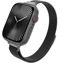 Gold Milanese Loop Slim Band, Compatible With Apple Watch 40/41/38mm 42/44/45/49/46mm, Women's Stainless Steel Magnetic Metal Mesh Band, Compatible With Apple Watch Series 1-12 SE - Series 11 for 42mm - View 5
