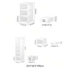 Foldable Clear Plastic Shoe Storage Boxes, Stackable Front Open Shoe Organizer Drawers, Dustproof Transparent Sneaker Container For Closet, Hallway, Bedroom, Space Saving Shoe Rack For Men Women Kids Footwear - View 20