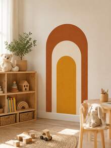 SUPSTICKER 1 Set Vintage Bohemian Style Layered Arch Peel And Stick Wall Decal, Removable PVC Wall Sticker, Suitable For Living Room, Nursery And Bedroom, 2 Sizes - 2pcs - View 7