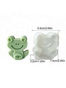 1个可重复使用的硅胶蜡烛模具，3D卡通狮子造型，适用于DIY石膏制品、香薰蜡烛、手工皂、树脂制品和装饰品，是家居香氛和节日礼品的理想之选。 - A - 查看 13