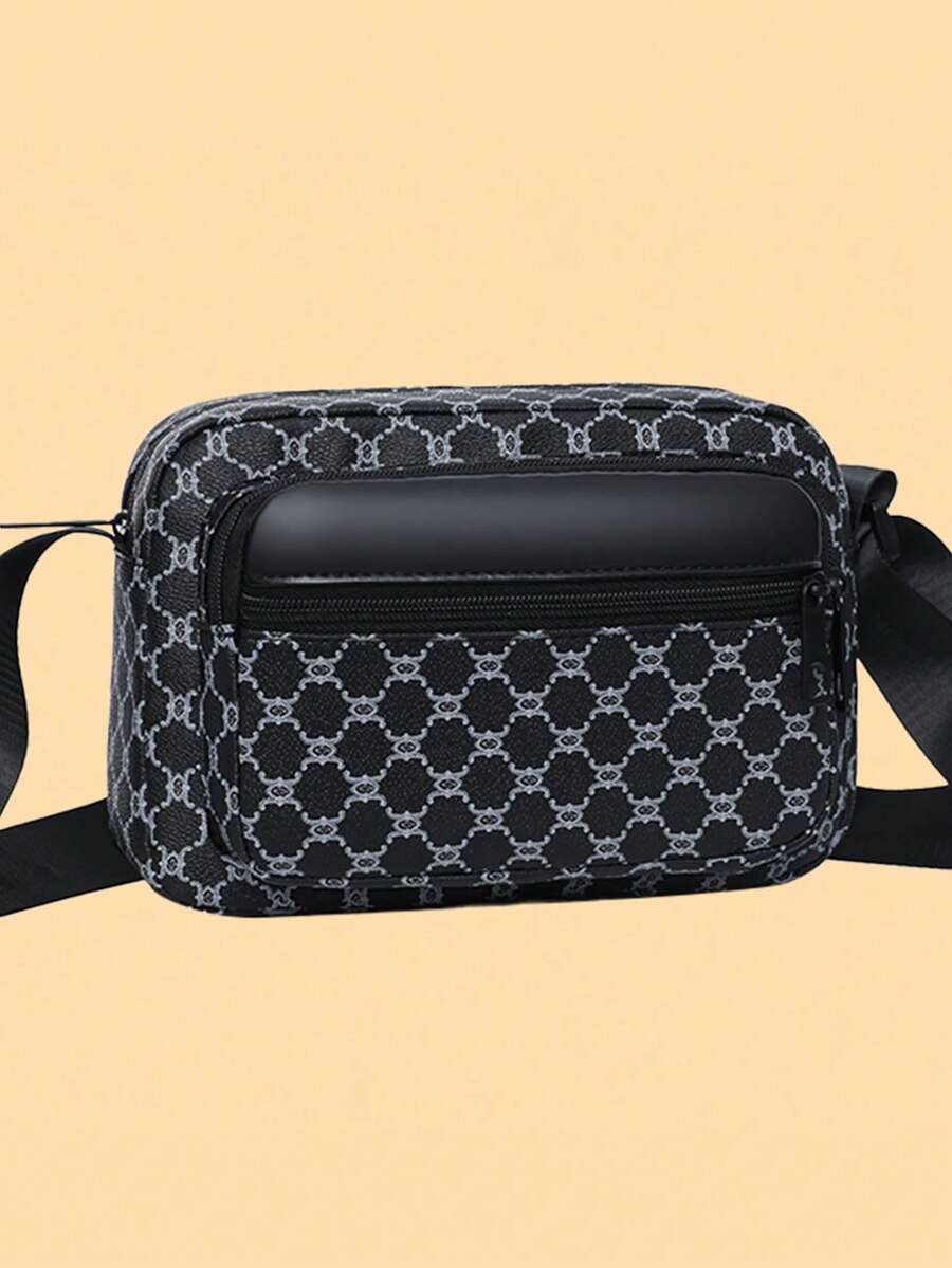 Fashion Personalized Small Bag Ladies Shoulder Crossbody Bag With A Small Hong Kong Fashion Crossbody Bag - Black - View 1