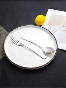 Stainless Steel Cutlery Set Silver Forks And Spoons - Includes Dinner Forks And Spoons, Mirror Polished, Suitable For Restaurants, Homes And More, Multi-Person Use, Dishwasher - Multicolor - View 10