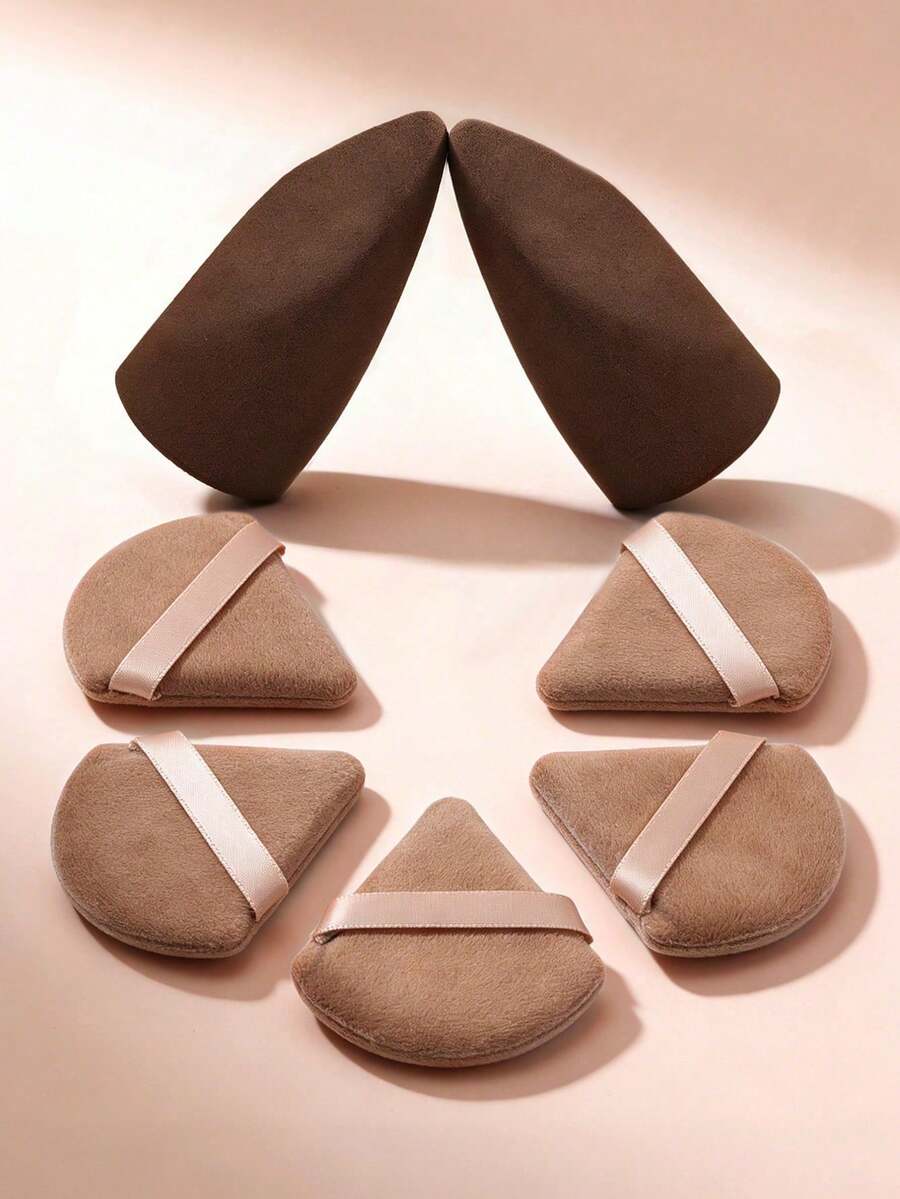 RANCAI 1/2/3/7pcs Multi-Sided Makeup Sponges, Reusable And Washable, Suitable For Liquid/Cream Foundation, High Coverage Portable Makeup Tool, Women's Travel And Home Makeup Gift - Multicolor - View 1
