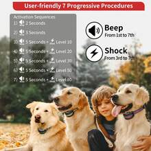For 3 Dogs Dog Bark Collar , Barking Collars With 5 Adjustable Levels Of Sensitivity,Rechargeability Dog Training Collar,Bark Training Collar With Beeping And Electroshock, Adjustable Nylon Strap, Adjustable Sensitivity For Small And Medium Dogs - Yellow Red Green - View 4