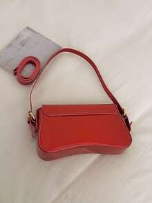 New Versatile Shoulder Bag - Red - View 9