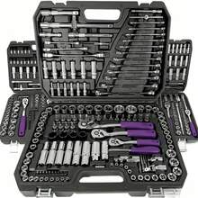 115/46pcs Tool Set, Suitable For Car Repair - Adjustable Hex Wrench And More - Ultra-Portable, Suitable For Cars, Bicycles And Motorcycles - Multicolor - View 1