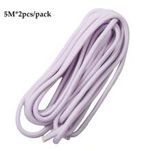 5M*2pcs/Pack 5mm Multi-Functional Round Core Colorful Braided Rope, DIY Handmade Beading Line, Outdoor Use, Tent - Solid Color - View 18