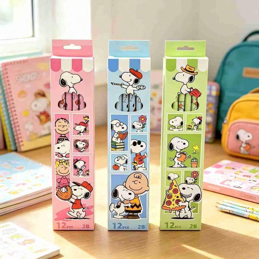 1set 2026 Popular Cute Pencils For American Comics, Essential For Students To Practice Calligraphy And Solve Problems. Suitable For Daily Learning And Note Take, Painte And Write, It Is An Essential Item For The Start Of School. (Random Style) - Multicolor - View 1