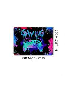 Neon Game Sliding Mouse Pad-Non-Slip And Durable Rubber Lock Edge, Suitable For Gamers, Offices And Families-Various Sizes Of Optional Table Pad, Desktop Pad, Cute Table Pad Bright Game Machine Printed Desktop Mouse Pad - View 19