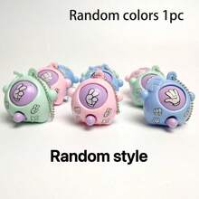 12/6/1pc Mini Rock Paper Scissors Keychain, Creative Automatic Pattern Changing Accessory, Cute Party Gift For Back To School, Birthday, Mother's Day, Valentine's Day, Graduation Season (Mixed Colors) - Multicolor - View 13