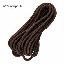 5M*2pcs/Pack 5mm Multi-Functional Round Core Colorful Braided Rope, DIY Handmade Beading Line, Outdoor Use, Tent - Solid Color - View 26
