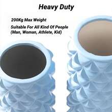 45*12cm Diamond Pattern Foam Roller Yoga Column, Suitable For Fitness, Yoga, Pilates And Muscle Relaxation Exercises - Multicolor - View 4