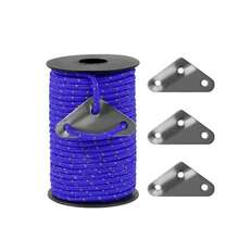 Reflective Paracord Rope 550Ib 30m 4MM 7 Strand Cords Lanyard Utility Parachute Cord For Tent Camping Hiking Survival Tactical Clothesline DIY Projects, 100FT - Multicolor - View 13