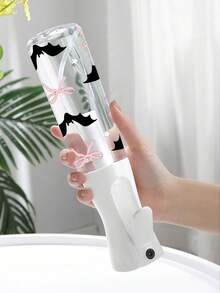 新款蝴蝶結萬聖節主題透明PET可補充旅行噴霧瓶－多用途細霧噴霧瓶，適合旅行、出差、卸妝液分裝，具備連續噴霧功能，廣泛用於髮型造型、清潔、植物護理與臉部保濕，萬聖節禮物 - 彩色 - 查看 4