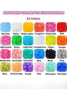Random Color Elastic Hair Ties, 3pcs Hair Styling Tools, Colorful Girls Hair Accessories Bows - Multicolor - View 5
