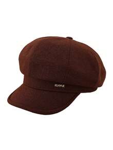 1pc Women's Beret Hat, Bohemian Party Casual Retro Court Style Cute Elegant Streetwear Solid Color Versatile Fashion Personalized Newsboy Cap, Literary Vintage Large Head Circumference Newsboy Cap, Minimalist Style Octagonal Hat, Suitable For Outdoor Travel - Multi-color - View 3