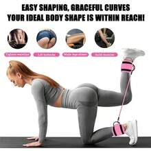 1 Set All-In-One Resistance Band Set, Help You Build Perfect Peach Butt, Suitable For Glute Kickback Training, Hip Shaping And Home Fitness - A - View 9