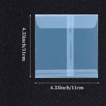 25pcs Ins Style Semi-Transparent Frosted Vellum Envelopes, Multiple Sizes And Styles, Includes Gold Stickers And Multi-Color Wax Seal Stickers, Waterproof Photo Card Invitation Greeting Card Packaging Bags, Suitable For Small Cards, Wedding Invitations, Scrapbook Gift Packaging - Large Bag - View 28