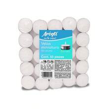 Paquete de 50 Velas Miniatura Arogli Sin Aroma Tipo Tealight Blancas en Vaso de Aluminio, 4 Horas de Combustión, 3.7 x 1.3 cm, para Decoración, Centros de Mesa, Bodas, Fiestas, Eventos, Portavelas, Altares, Restaurantes, Hoteles, Meditación, Relajación y Ambientación del Hogar, Ideales para Negocios o Uso Personal - 50pcs - Ver 10