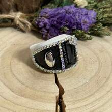 Cincin Tasbih Bunga Kristal Berlian Imitasi Berkilau Sepenuhnya, Cincin Jari Lebar dan Lembut Nyaman untuk Pemakaian Lama, Layar Besar Definisi Tinggi dengan Pengaturan Ulang Sekali Klik untuk Membaca Senyap, Aksesori Berlian Imitasi Berkilau Mewah Berwarna-warni Macaron, Penghitung Doa dan Meditasi Wanita Muslim, Hadiah Idul Fitri untuk Anak Perempuan - Beraneka warna - View 4