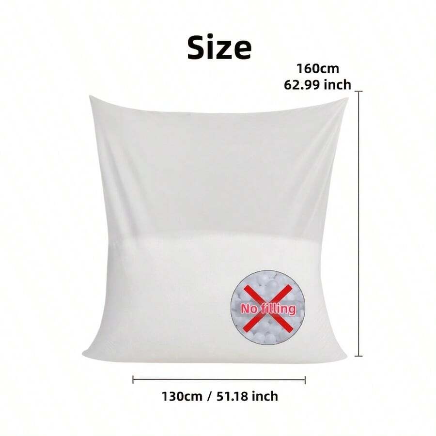 150cm/59.06in Universal Washable Bean Bag Sofa Inner Liner, Does Not Include Filling, Only Includes Inner Liner, Suitable For Various Shapes Of Bean Bag Sofas. - Standard Size: 130x160cm - View 1