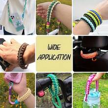 5M*2pcs/Pack 5mm Multi-Functional Round Core Colorful Braided Rope, DIY Handmade Beading Line, Outdoor Use, Tent - Solid Color - View 9