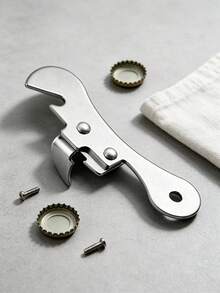 4pcs/2pcs/1pc Stainless Steel Can Opener, Silver Effortless Household Can Opener, Multi-Functional Non-Slip Durable, Manual Can Opener, Easy To Grip, Kitchen Can Opener, Perfect For Home And Restaurant Use, Ideal Christmas Party Accessory, Kitchen Gadget, Kitchen Essential, Outdoor Picnic BBQ Camping Essential Tool, Creative Small Gift - View 6